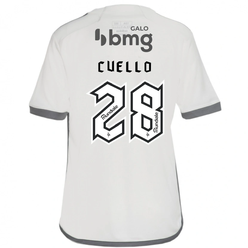 Danxen Mann Tomás Cuello #28 Off White Bortetrøye Drakt Trøye 2025/26 Skjorter T-Skjorte