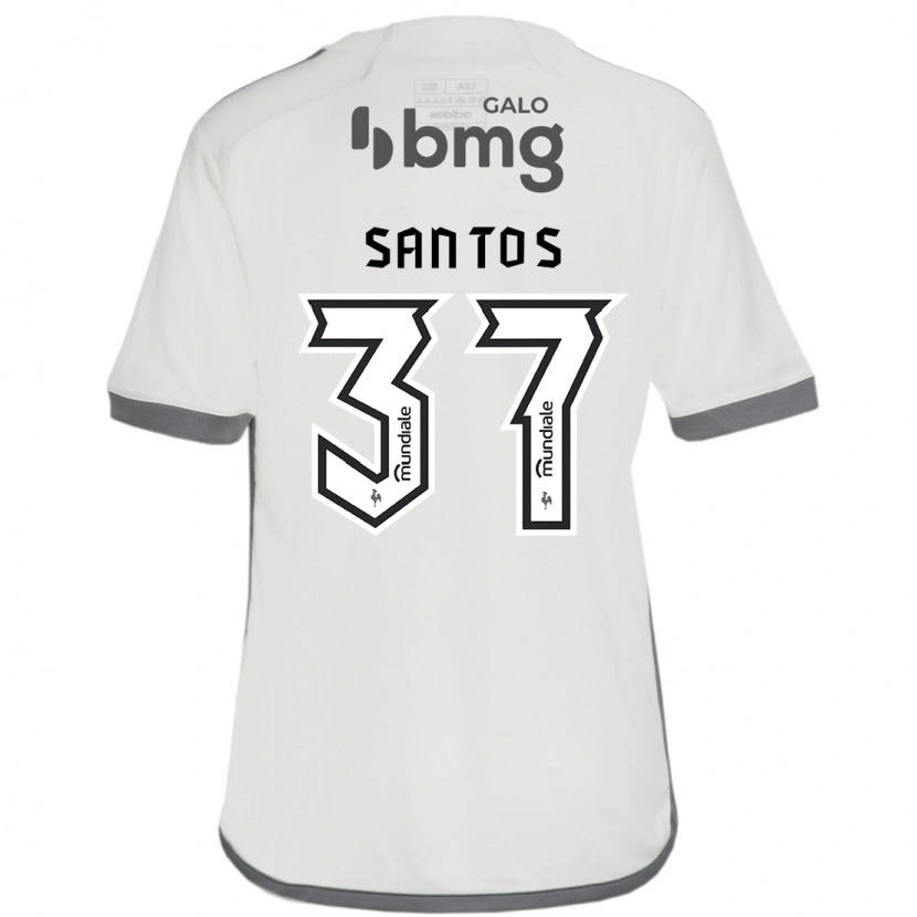 Danxen Mann Júnior Santos #37 Off White Bortetrøye Drakt Trøye 2025/26 Skjorter T-Skjorte