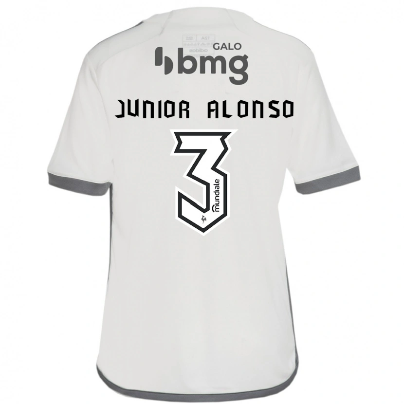 Danxen Mann Junior Alonso #3 Off White Bortetrøye Drakt Trøye 2025/26 Skjorter T-Skjorte