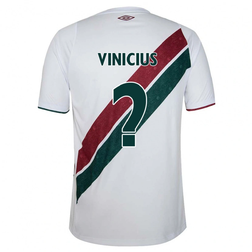 Danxen Mann Vinicius #0 Hvit Grønn Burgunder Bortetrøye Drakt Trøye 2025/26 Skjorter T-Skjorte