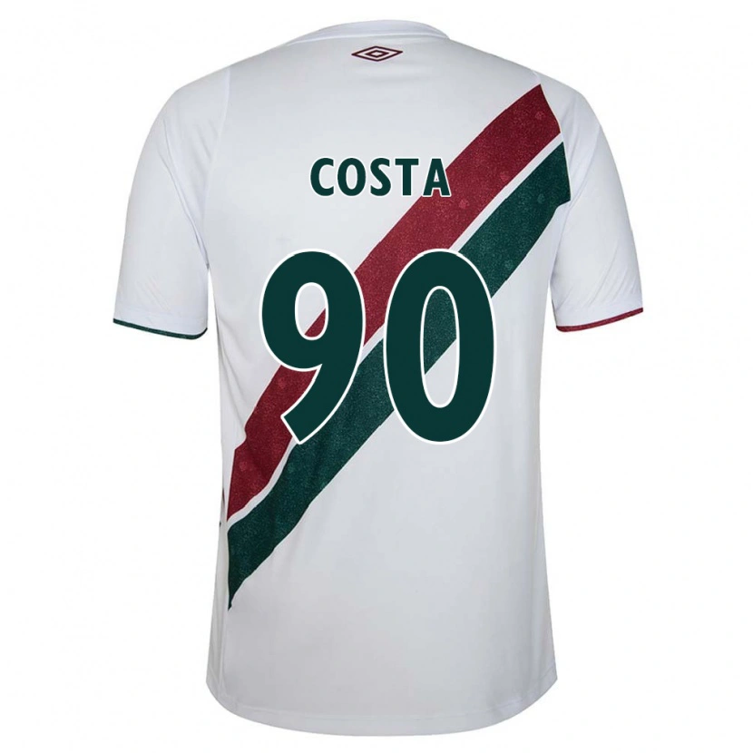 Danxen Mann Douglas Costa #90 Hvit Grønn Burgunder Bortetrøye Drakt Trøye 2025/26 Skjorter T-Skjorte