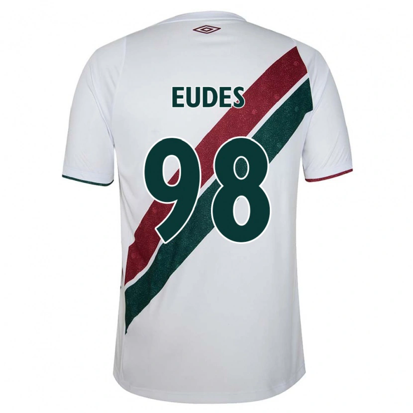 Danxen Mann Vitor Eudes #98 Hvit Grønn Burgunder Bortetrøye Drakt Trøye 2025/26 Skjorter T-Skjorte