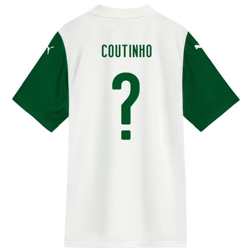 Danxen Mann Rafael Coutinho #0 Hvit Grønn Bortetrøye Drakt Trøye 2025/26 Skjorter T-Skjorte
