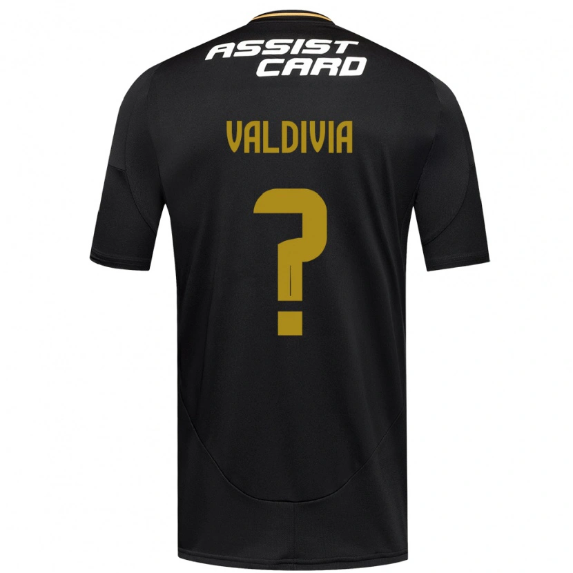 Danxen Mann Felipe Valdivia #0 Svart Hvit Bortetrøye Drakt Trøye 2025/26 Skjorter T-Skjorte
