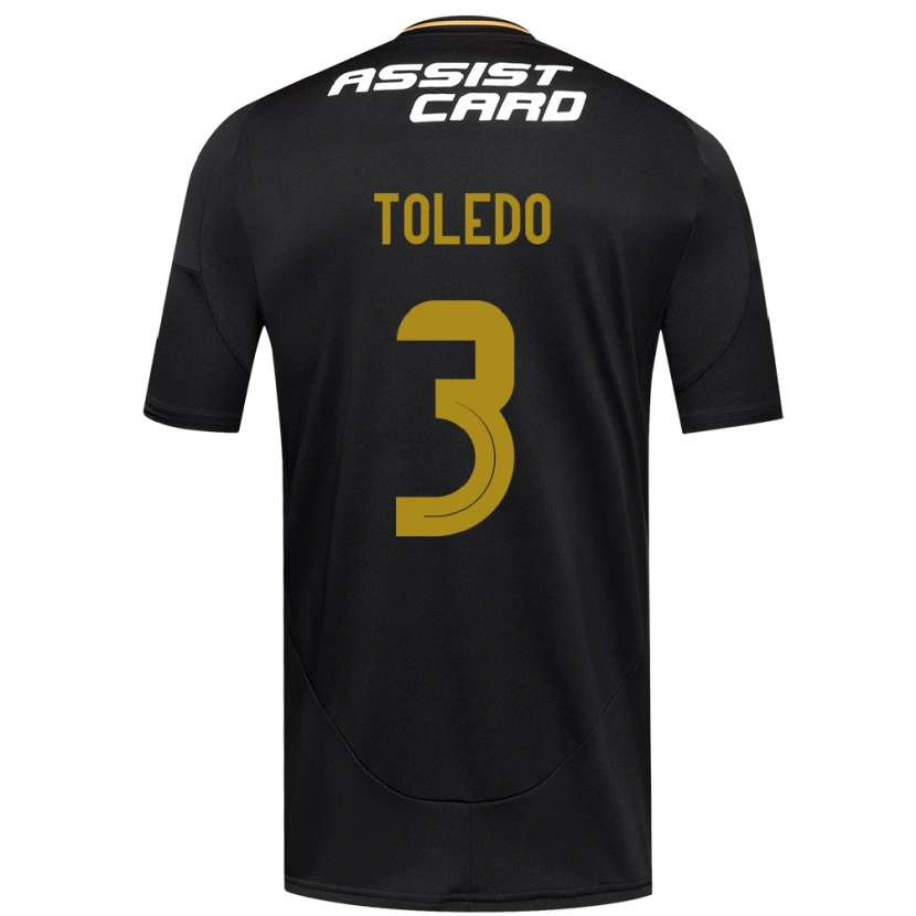 Danxen Mann Miguel Toledo #3 Svart Hvit Bortetrøye Drakt Trøye 2025/26 Skjorter T-Skjorte
