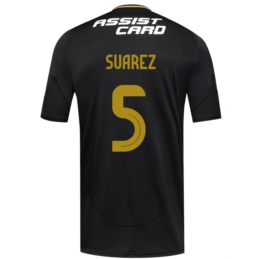 Danxen Mann Nicolás Suarez #5 Svart Hvit Bortetrøye Drakt Trøye 2025/26 Skjorter T-Skjorte
