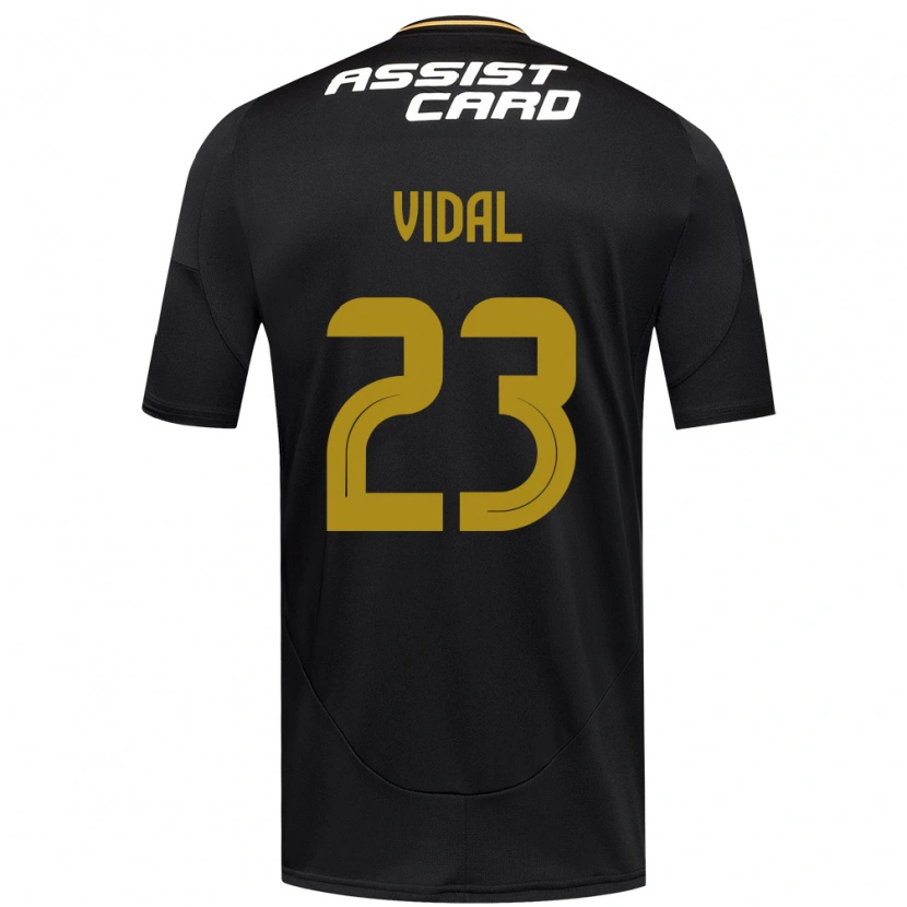 Danxen Mann Arturo Vidal #23 Svart Hvit Bortetrøye Drakt Trøye 2025/26 Skjorter T-Skjorte