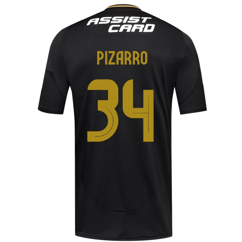 Danxen Mann Vicente Pizarro #34 Svart Hvit Bortetrøye Drakt Trøye 2025/26 Skjorter T-Skjorte