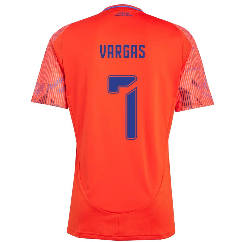 Danxen Mann Jeisson Vargas #7 Oransje Rød Bortetrøye Drakt Trøye 2025/26 Skjorter T-Skjorte