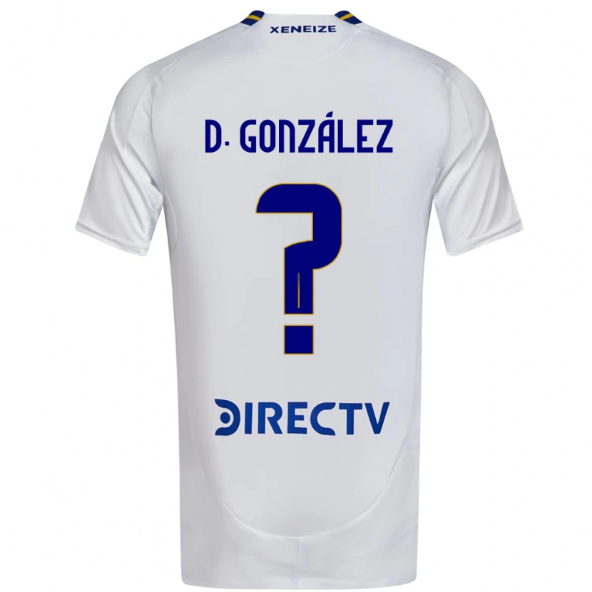 Danxen Mann Dante González #0 Hvit Blå Bortetrøye Drakt Trøye 2025/26 Skjorter T-Skjorte