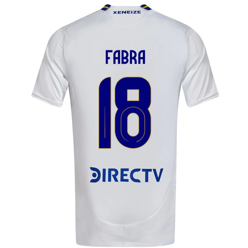 Danxen Mann Frank Fabra #18 Hvit Blå Bortetrøye Drakt Trøye 2025/26 Skjorter T-Skjorte