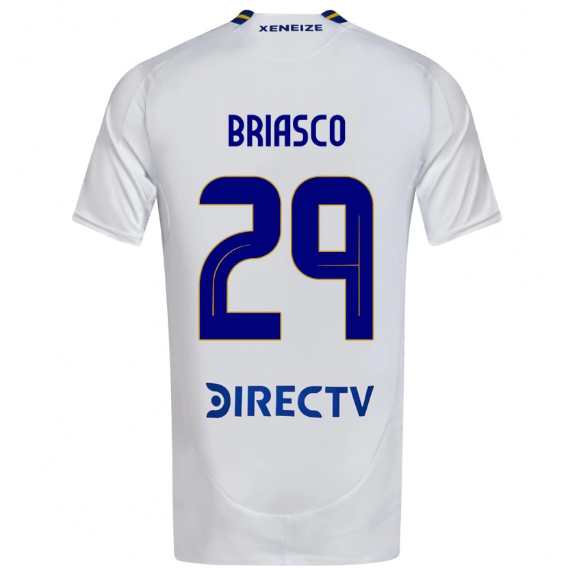 Danxen Mann Norberto Briasco #29 Hvit Blå Bortetrøye Drakt Trøye 2025/26 Skjorter T-Skjorte