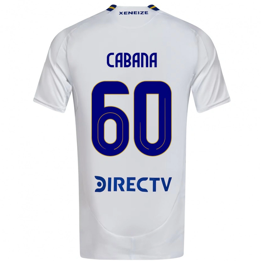 Danxen Mann Juan Pablo Cabana #60 Hvit Blå Bortetrøye Drakt Trøye 2025/26 Skjorter T-Skjorte