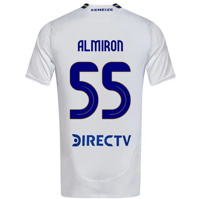 Danxen Mann Ezequiel Almiron #55 Hvit Blå Bortetrøye Drakt Trøye 2025/26 Skjorter T-Skjorte