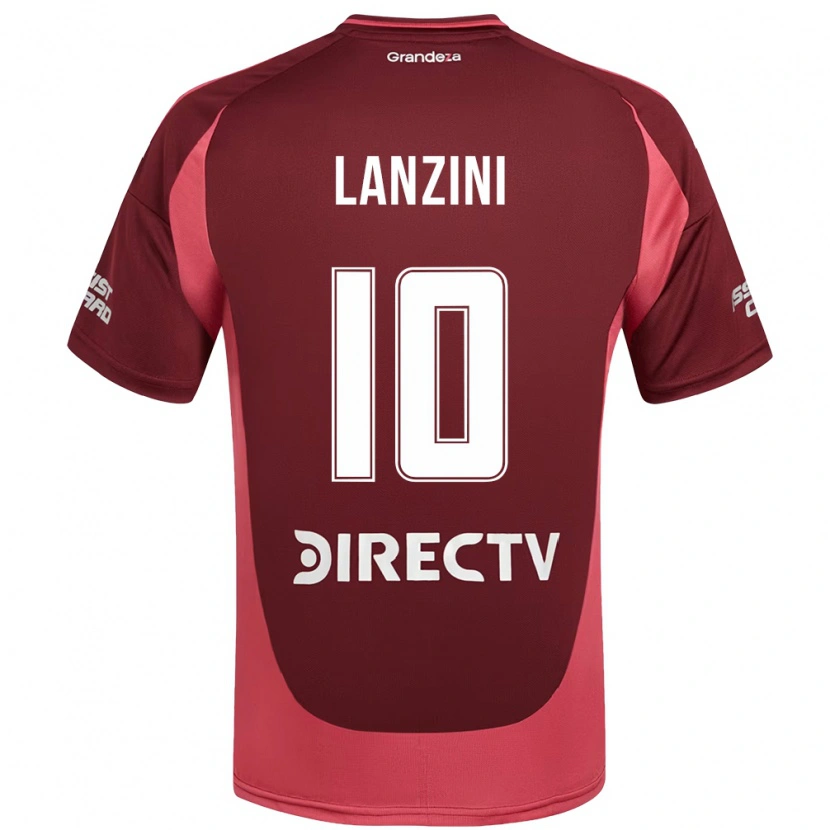 Danxen Mann Manuel Lanzini #10 Burgunder Magenta Bortetrøye Drakt Trøye 2025/26 Skjorter T-Skjorte