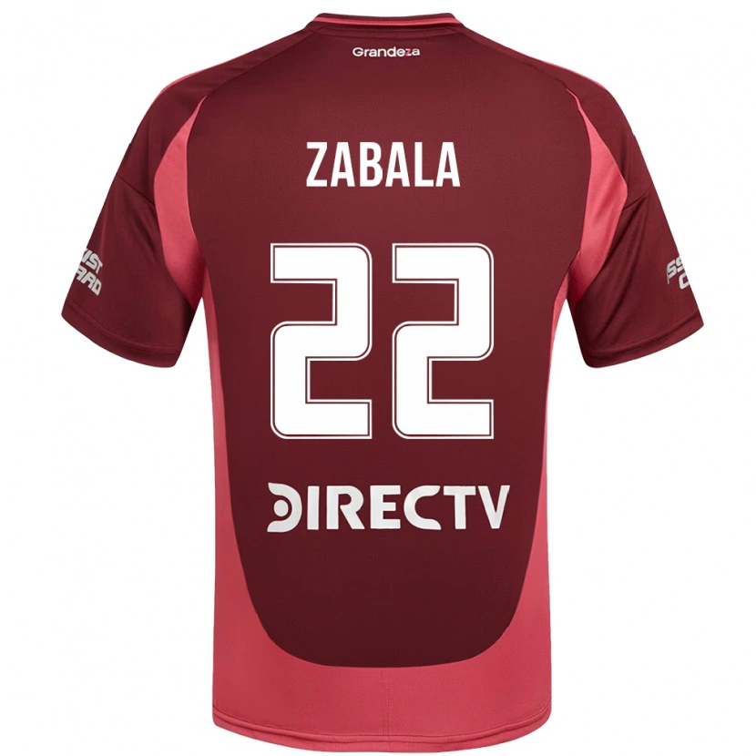 Danxen Mann Daniel Zabala #22 Burgunder Magenta Bortetrøye Drakt Trøye 2025/26 Skjorter T-Skjorte