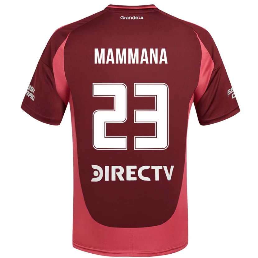 Danxen Mann Emanuel Mammana #23 Burgunder Magenta Bortetrøye Drakt Trøye 2025/26 Skjorter T-Skjorte