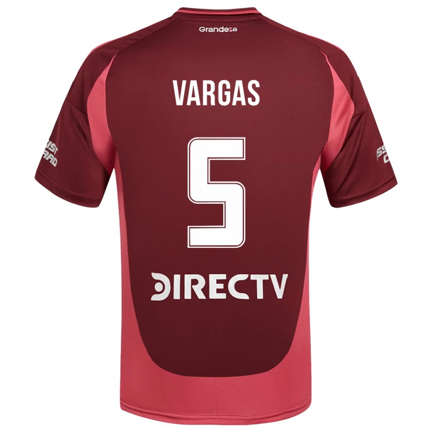 Danxen Mann Agustina Vargas #5 Burgunder Magenta Bortetrøye Drakt Trøye 2025/26 Skjorter T-Skjorte