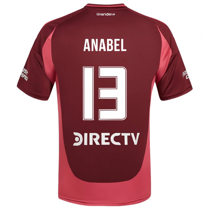 Danxen Mann Giuliana Anabel González Ranzuglia #13 Burgunder Magenta Bortetrøye Drakt Trøye 2025/26 Skjorter T-Skjorte