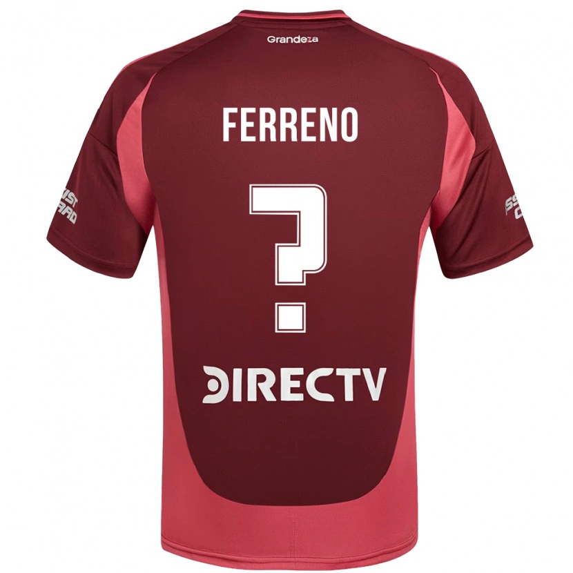 Danxen Mann Leon Gomez Ferreno #0 Burgunder Magenta Bortetrøye Drakt Trøye 2025/26 Skjorter T-Skjorte