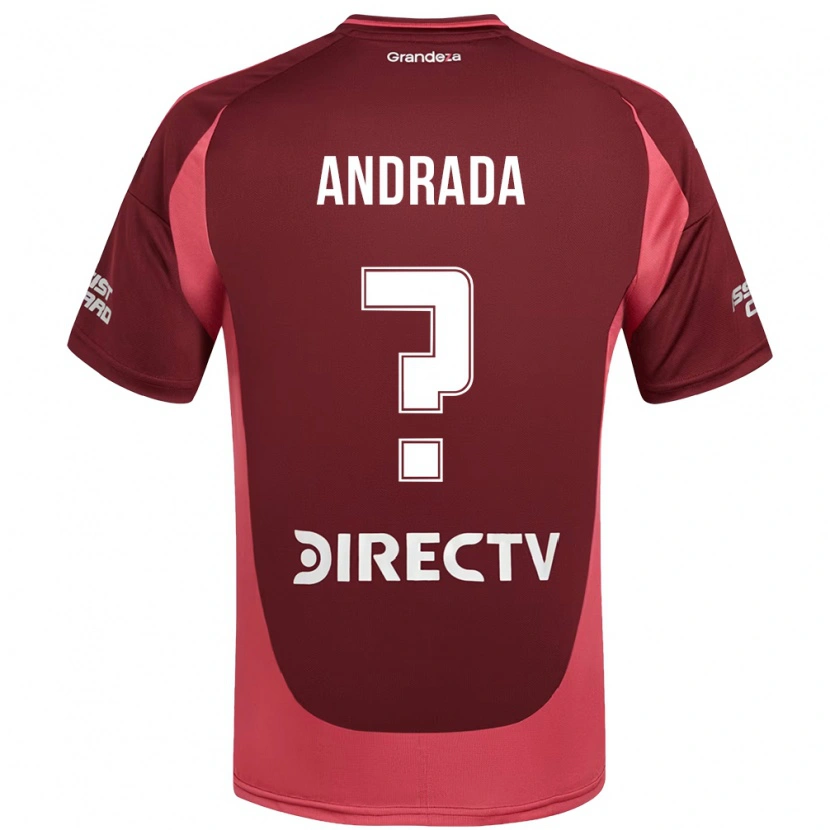 Danxen Mann Isaias Andrada #0 Burgunder Magenta Bortetrøye Drakt Trøye 2025/26 Skjorter T-Skjorte