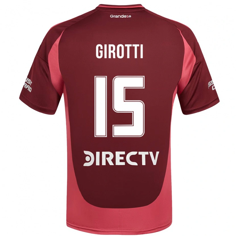 Danxen Mann Federico Girotti #15 Burgunder Magenta Bortetrøye Drakt Trøye 2025/26 Skjorter T-Skjorte