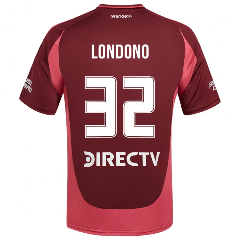 Danxen Mann Flabian Londono #32 Burgunder Magenta Bortetrøye Drakt Trøye 2025/26 Skjorter T-Skjorte