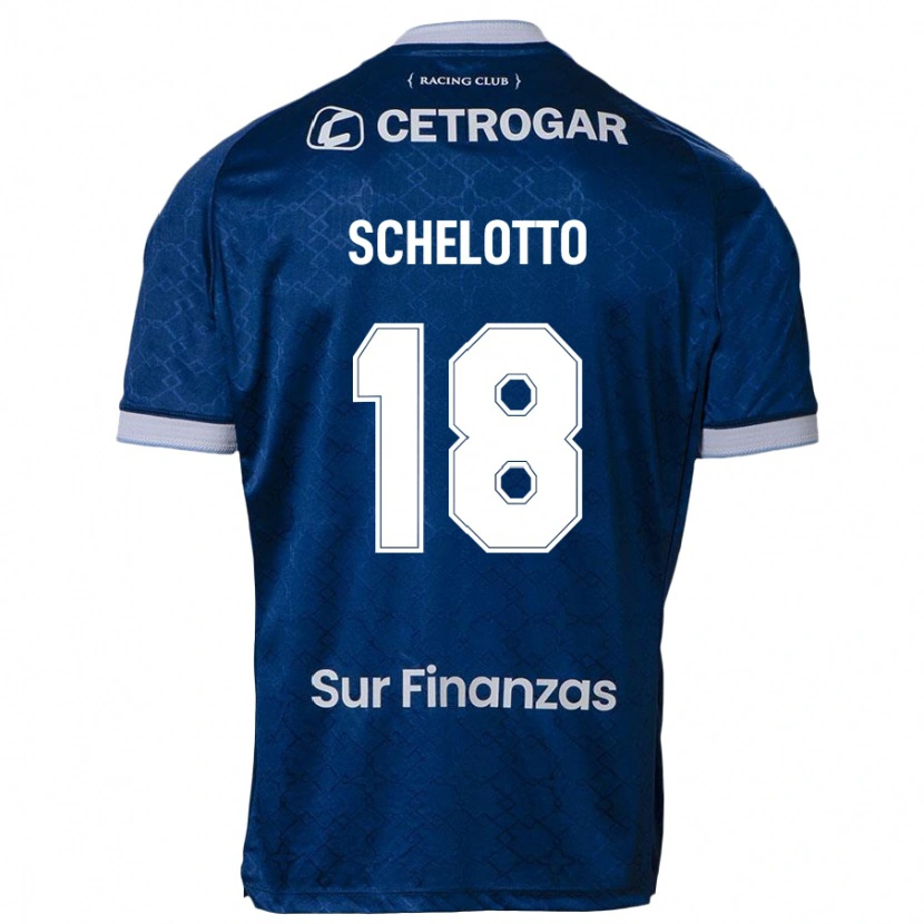 Danxen Mann Ezequiel Schelotto #18 Mørkeblå Bortetrøye Drakt Trøye 2025/26 Skjorter T-Skjorte