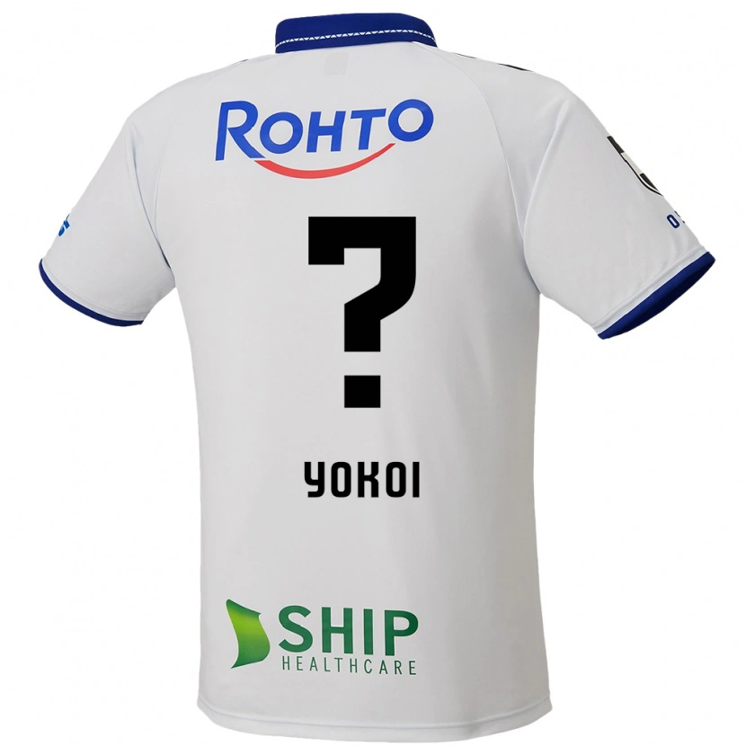 Danxen Mann Yuya Yokoi #0 Hvit Blå Svart Bortetrøye Drakt Trøye 2025/26 Skjorter T-Skjorte