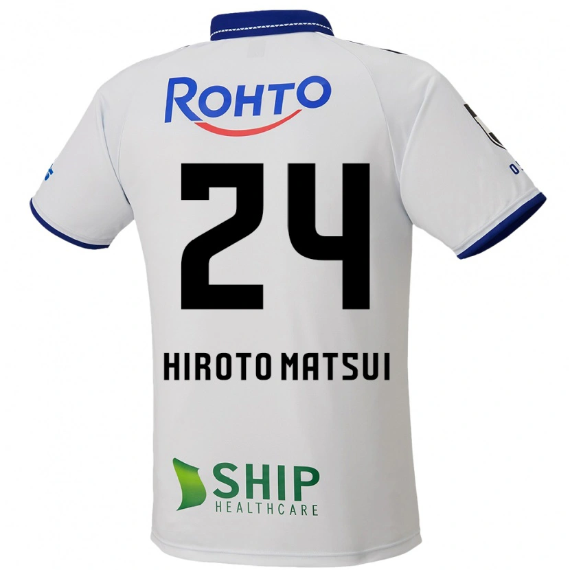 Danxen Mann Elijah Hiroto Matsui #24 Hvit Blå Svart Bortetrøye Drakt Trøye 2025/26 Skjorter T-Skjorte