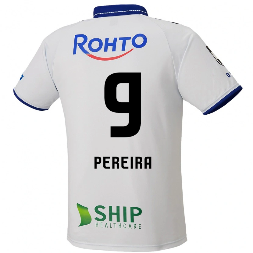 Danxen Mann Leandro Pereira #9 Hvit Blå Svart Bortetrøye Drakt Trøye 2025/26 Skjorter T-Skjorte