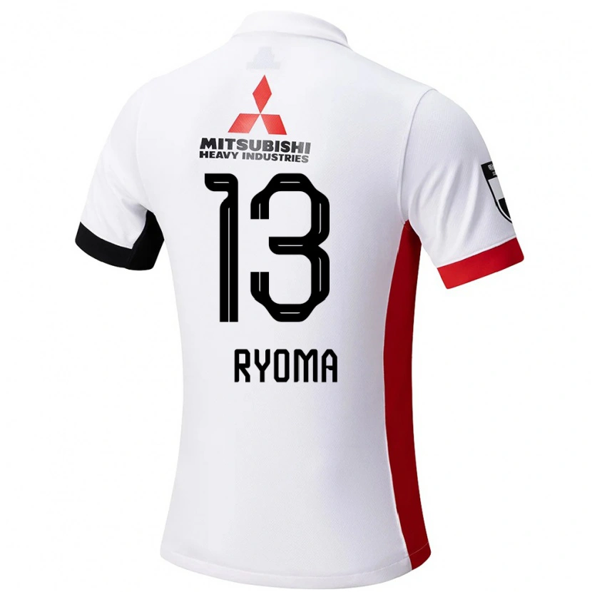 Danxen Mann Ryoma Watanabe #13 Hvit Svart Bortetrøye Drakt Trøye 2025/26 Skjorter T-Skjorte