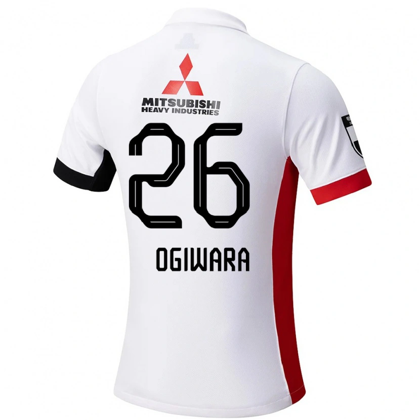 Danxen Mann Takuya Ogiwara #26 Hvit Svart Bortetrøye Drakt Trøye 2025/26 Skjorter T-Skjorte