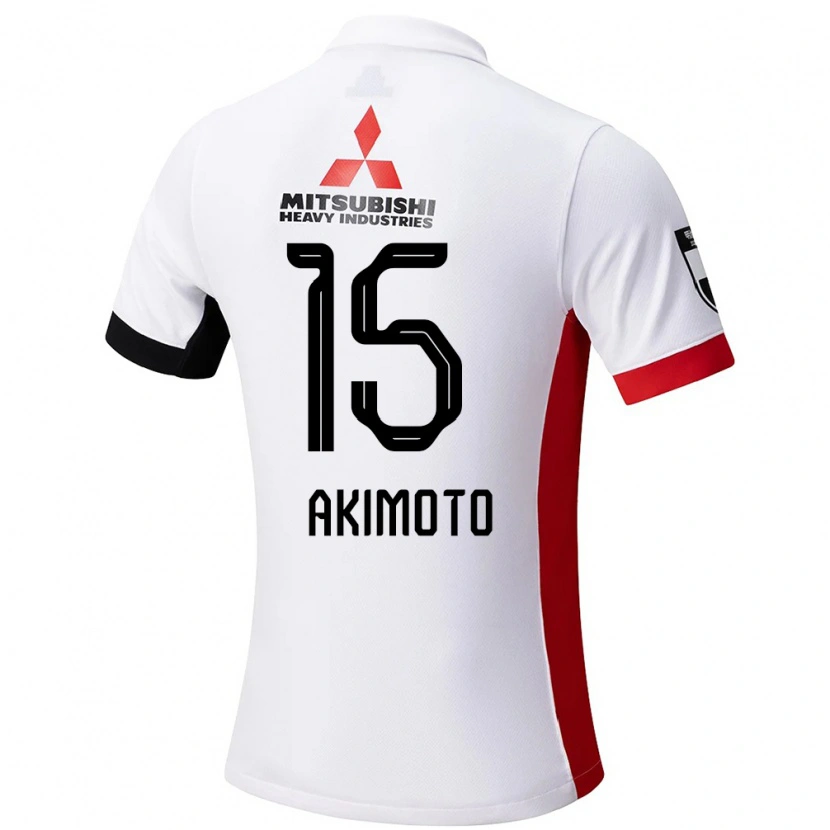 Danxen Mann Takahiro Akimoto #15 Hvit Svart Bortetrøye Drakt Trøye 2025/26 Skjorter T-Skjorte
