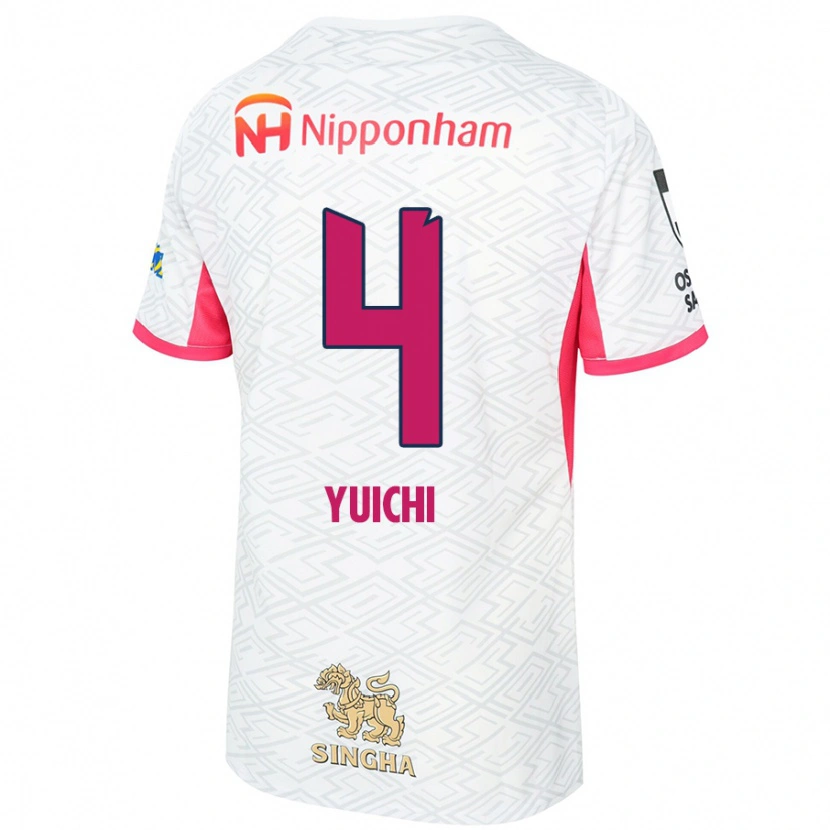 Danxen Mann Yuichi Hirano #4 Hvit Sakura Rosa Bortetrøye Drakt Trøye 2025/26 Skjorter T-Skjorte
