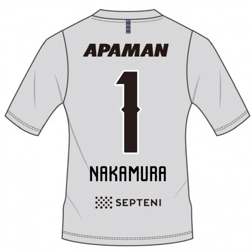 Danxen Mann Seigo Nakamura #1 Lysegrå Bortetrøye Drakt Trøye 2025/26 Skjorter T-Skjorte