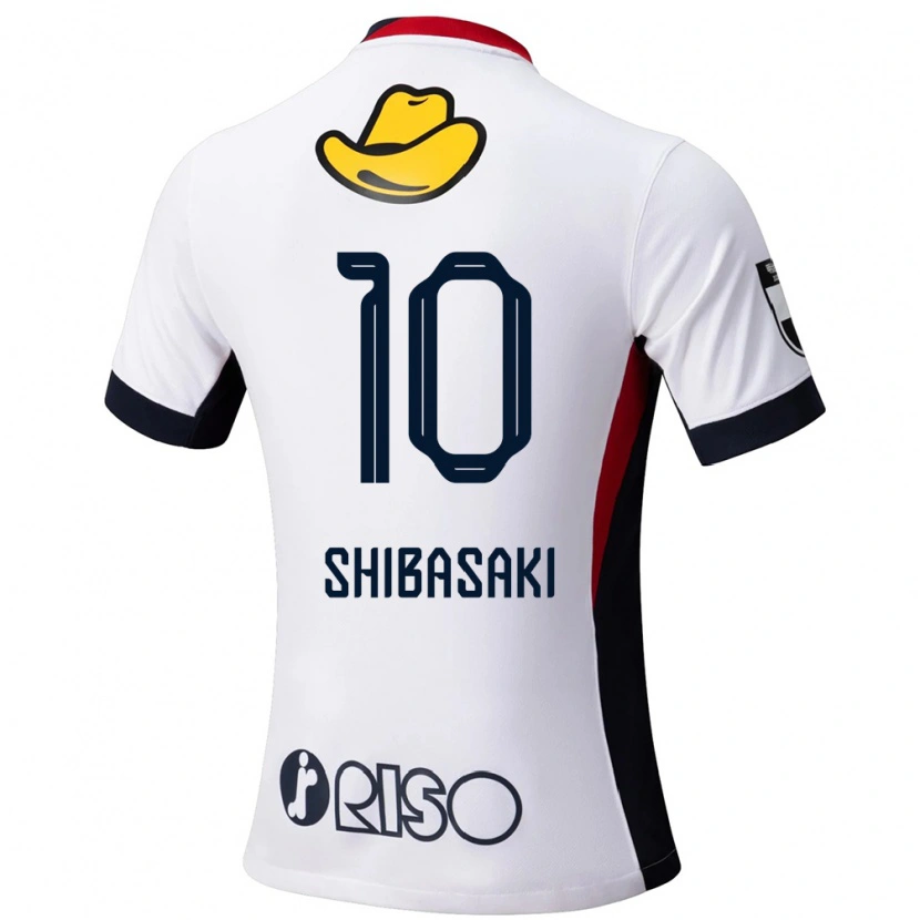 Danxen Mann Gaku Shibasaki #10 Hvit Svart Bortetrøye Drakt Trøye 2025/26 Skjorter T-Skjorte