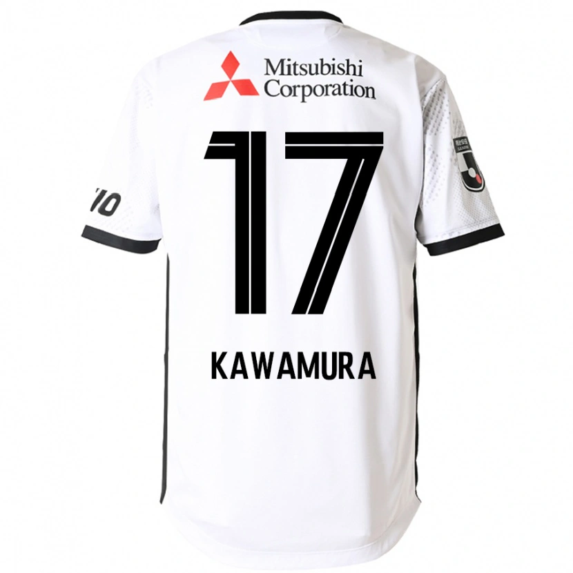 Danxen Mann Riku Kawamura #17 Hvit Svart Bortetrøye Drakt Trøye 2025/26 Skjorter T-Skjorte