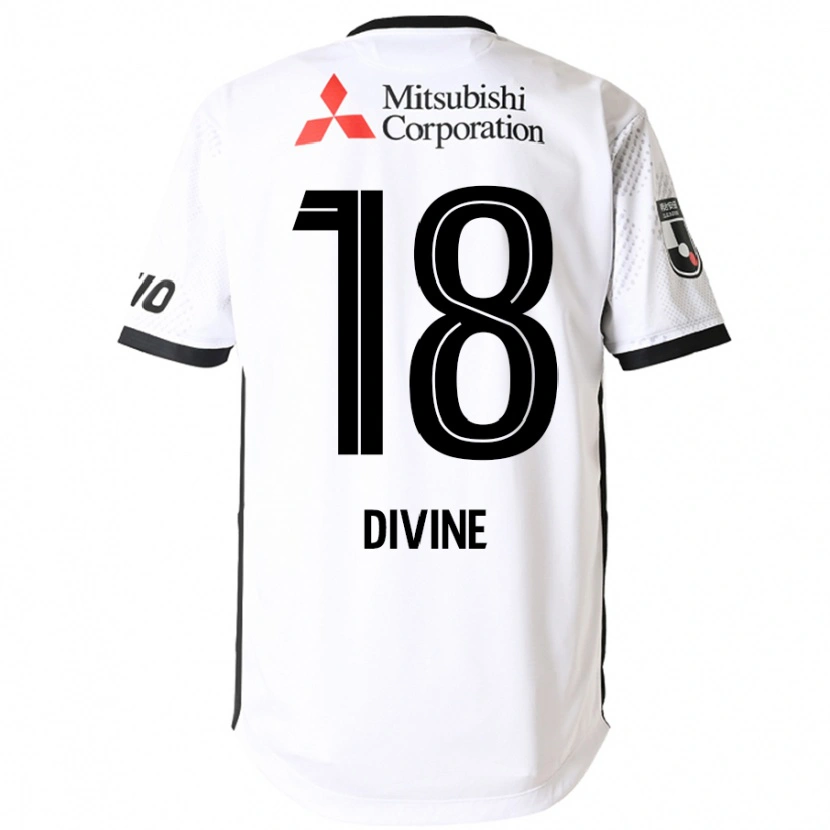 Danxen Mann Divine Chinedu Otani #18 Hvit Svart Bortetrøye Drakt Trøye 2025/26 Skjorter T-Skjorte