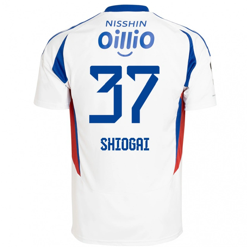Danxen Mann Kento Shiogai #37 Hvit Kongeblå Bortetrøye Drakt Trøye 2025/26 Skjorter T-Skjorte