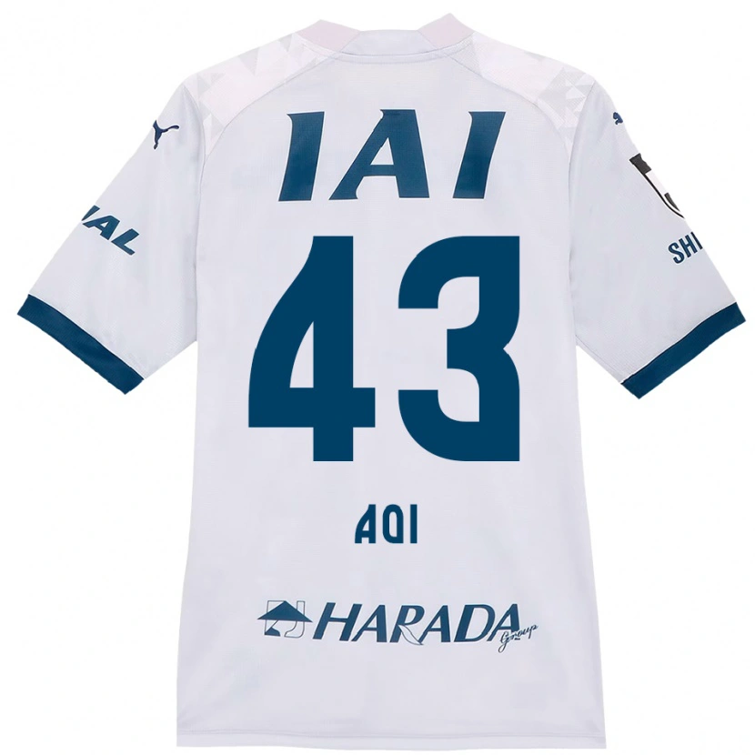 Danxen Mann Aoi Ando #43 Hvit Kongeblå Bortetrøye Drakt Trøye 2025/26 Skjorter T-Skjorte