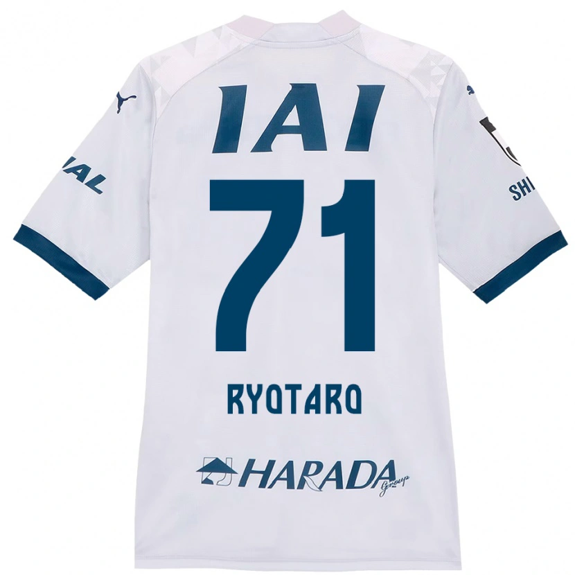 Danxen Mann Ryotaro Nakamura #71 Hvit Kongeblå Bortetrøye Drakt Trøye 2025/26 Skjorter T-Skjorte