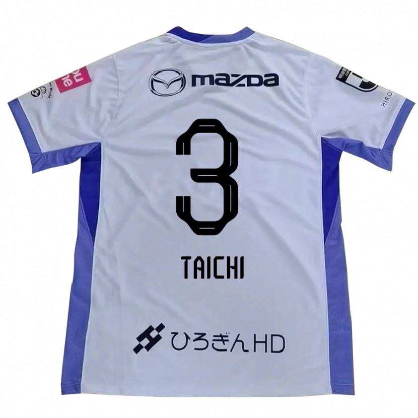 Danxen Mann Taichi Yamasaki #3 Hvit Oransje Bortetrøye Drakt Trøye 2025/26 Skjorter T-Skjorte
