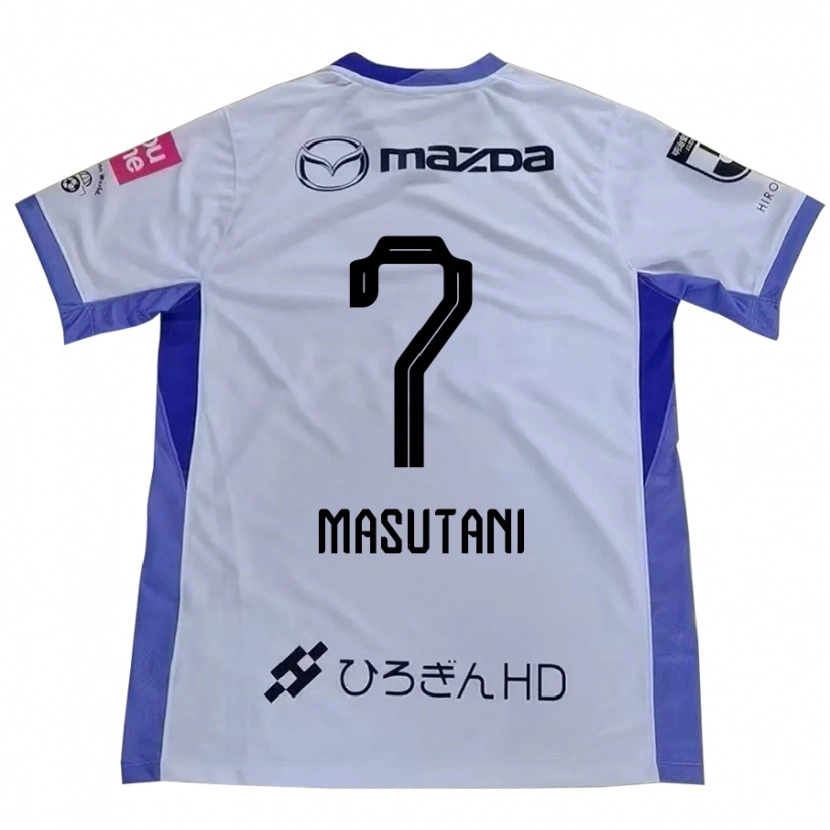 Danxen Mann Ayuki Masutani #7 Hvit Oransje Bortetrøye Drakt Trøye 2025/26 Skjorter T-Skjorte