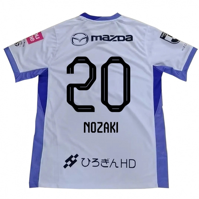 Danxen Mann Kota Nozaki #20 Hvit Oransje Bortetrøye Drakt Trøye 2025/26 Skjorter T-Skjorte