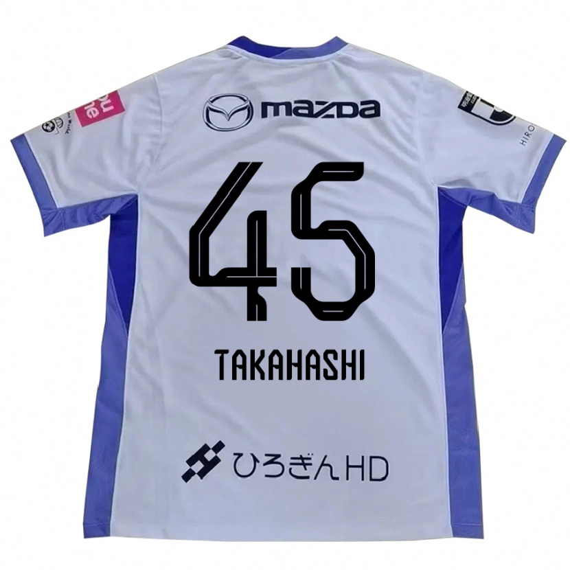 Danxen Mann Narumi Takahashi #45 Hvit Oransje Bortetrøye Drakt Trøye 2025/26 Skjorter T-Skjorte