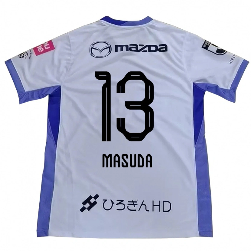 Danxen Mann Takuya Masuda #13 Hvit Oransje Bortetrøye Drakt Trøye 2025/26 Skjorter T-Skjorte