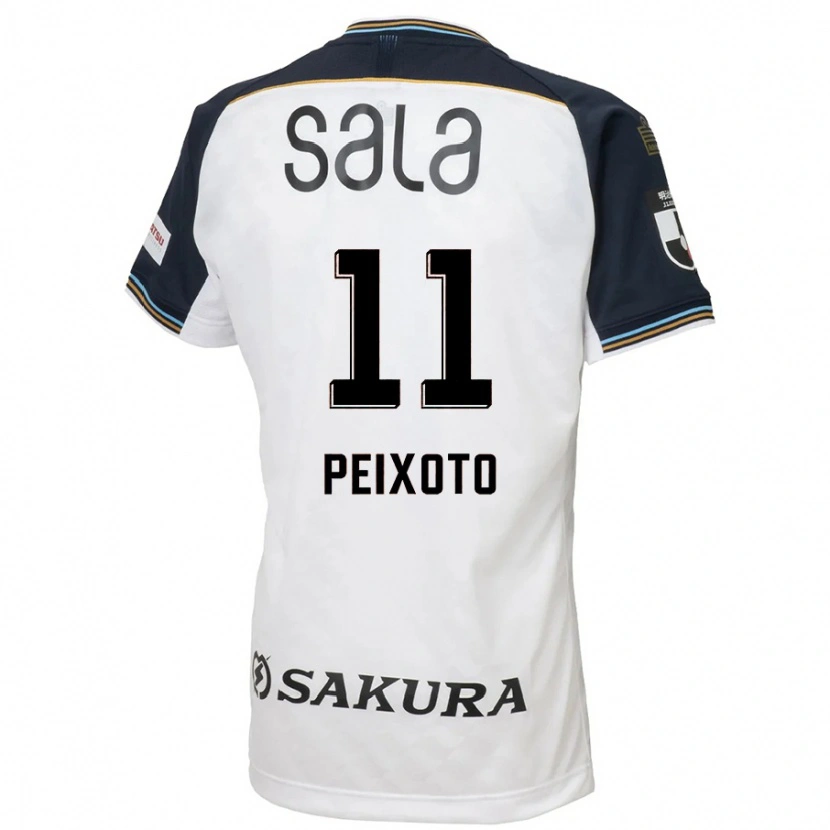 Danxen Mann Matheus Peixoto #11 Hvit Svart Bortetrøye Drakt Trøye 2025/26 Skjorter T-Skjorte