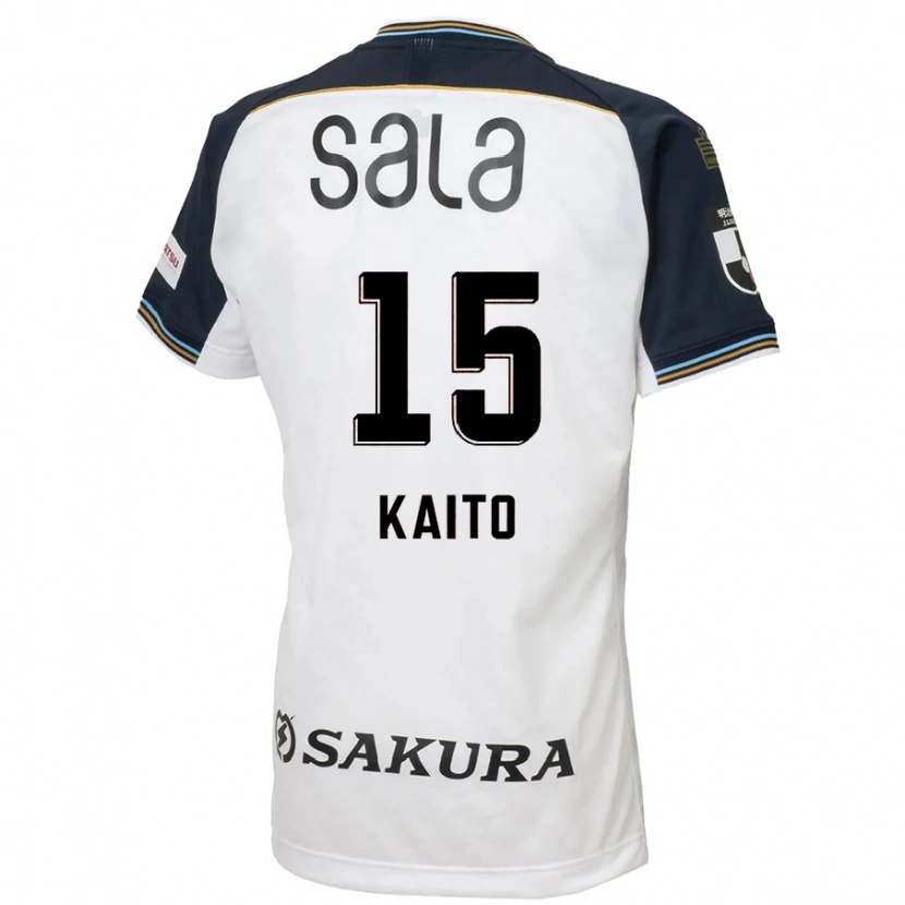 Danxen Mann Kaito Suzuki #15 Hvit Svart Bortetrøye Drakt Trøye 2025/26 Skjorter T-Skjorte