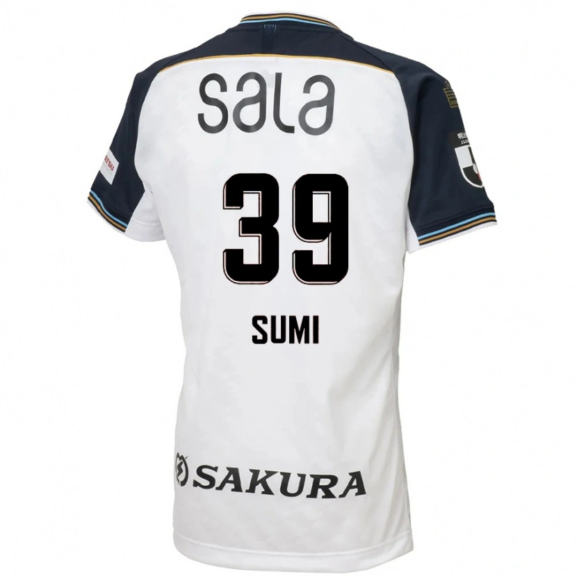 Danxen Mann Koshiro Sumi #39 Hvit Svart Bortetrøye Drakt Trøye 2025/26 Skjorter T-Skjorte